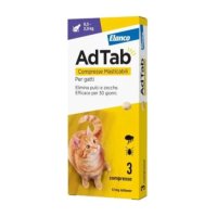 Adtab Antiparassitario per gatti  da 0,5 a 2kg - 3 compresse da 12mg