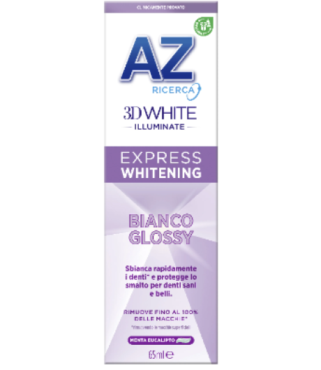 AZ DENTIFRICIO 3D WHITE ILLUMINATE EXPRESS WHITENING BIANCO GLOSSY