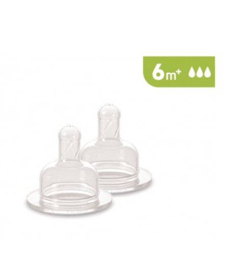 J BIMBI TETTARELLA in SILICONE Livello 3 FLUSSO VELOCE 2pz