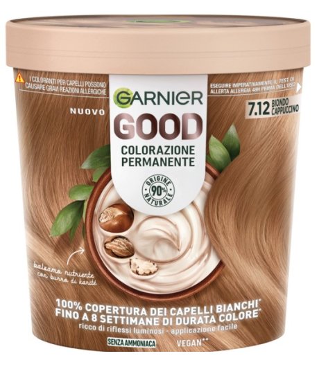 GARNIER GOOD Tintura per capelli colore BIONDO CAPUCCINO 7.12