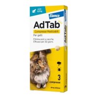 AdTab Antiparassitario per gatti da 2 a 8kg - 3 compresse 48mg 