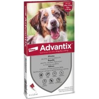 Advantix Spot On Antiparassitario Per Cani da 10 a 25 Kg 4 Pipette da 2,5 ml