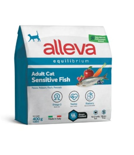 Alleva Equilibrium Sensitive Crocchette per Gatti Adult & Sterilized Pesce Oceanico 400 grammi