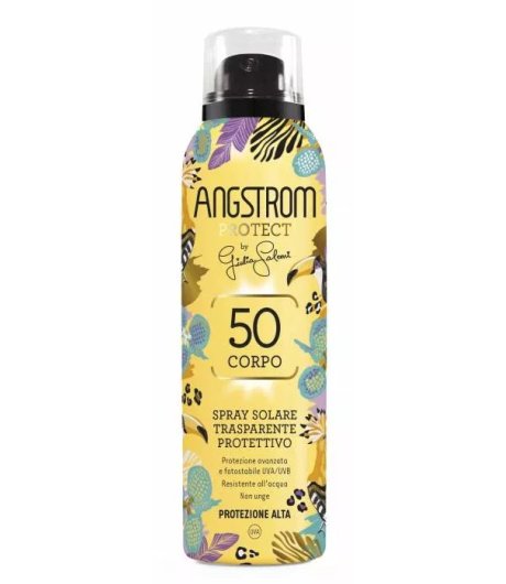 Angstrom Protect By Giulia Salemi Spray Solare Trasparente e Protettivo SPF50 Corpo Protezione Alta 200 ml - Limited Edition