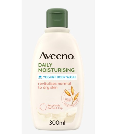 Aveeno Bagnodoccia Idratante Yogurt Albicocca e Miele 300 ml
