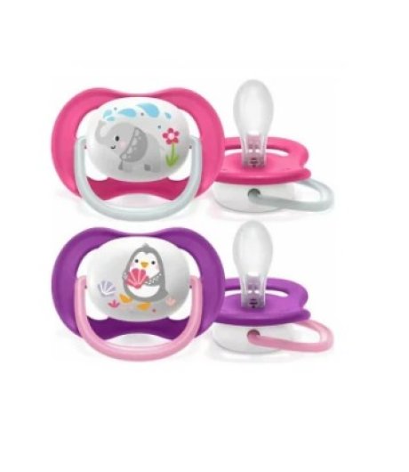 Avent Ultra Air Animals 2 Succhietti 6-18 Mesi