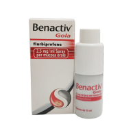 Benactiv Gola Spray Flurbiprofene 2,5 mg/ml Flacone 15 ml