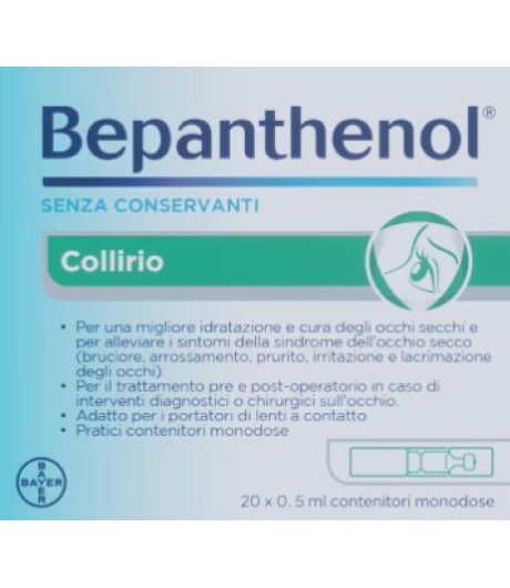 Bepanthenol Collirio 20 flaconcini monodose da 0,5 ml