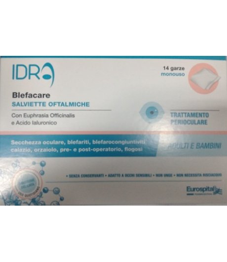 BLEFACARE IDRA 14 GARZE OCULARI