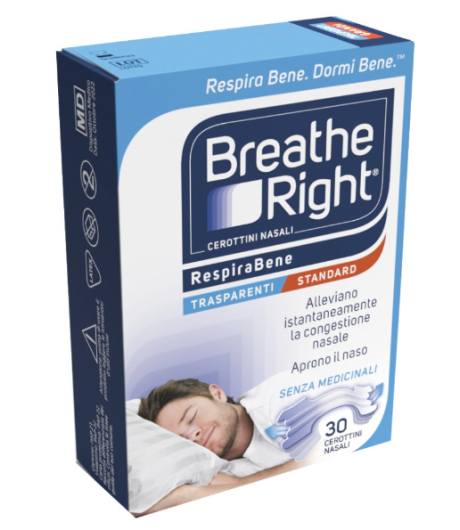 BREATHE RIGHT 30 cerotti nasali trasparenti 