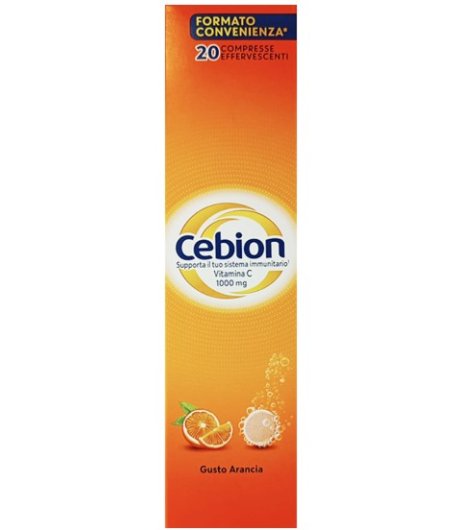 Cebion Effervescente 20 compresse Arancia 1grammo Vitamina C