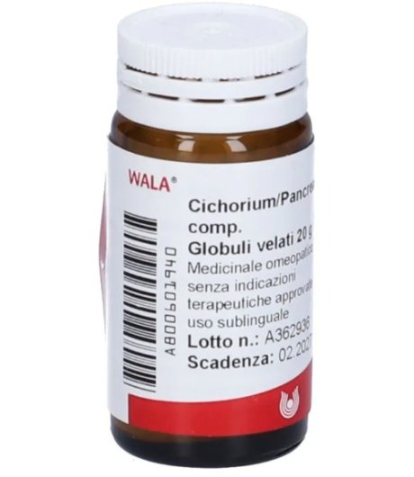 CICHORIUM PANCREAS 20G Globuli Medicinale Omeopatuci Wala