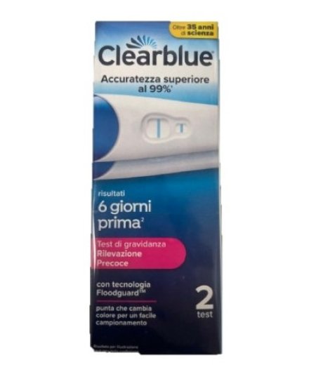 CLEARBLUE TEST GRAVIDANZA RILEVAZIONE PRECOCE 6gg prima