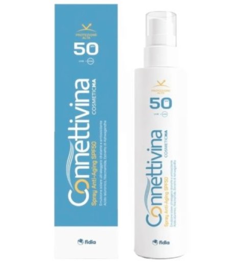 Connettivina Spray Anti Aging 50 Emulsione Solare Idratante 180 ml