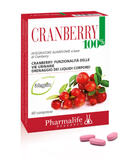 CRANBERRY 100% INTEGRATORE ALIMENTARE 60 COMPRESSE