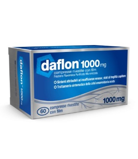 DAFLON 1000 60 compresse 1000mg DAFLON 1000 60 compresse 1000mg