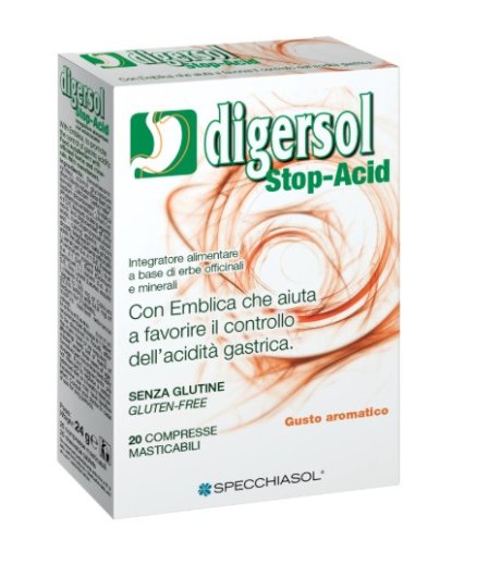 DIGERSOL STOP ACID Integratore contro acidità gastrica 20 compresse