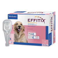 Effitix 4 Pipette antiparassitario per cani da 20 a 40kg