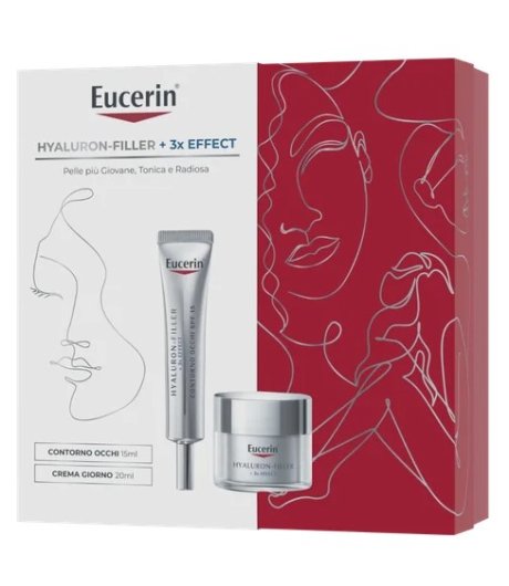 Eucerin Cofanetto di Natale Hyaluron-Filler Contorno Occhi e Crema Giorno