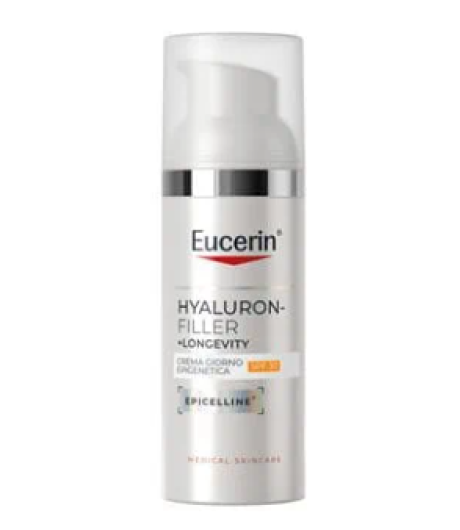 Eucerin Hyaluron-Filler + Longevity Crema Giorno Epigenetica SPF30 50ml Eucerin Hyaluron-Filler + Longevity Crema Giorno Epigenetica SPF30 50ml