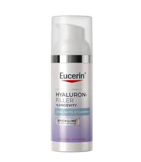 Eucerin Hyaluron-Filler + Longevity Crema Notte Epigenetica 50ml Eucerin Hyaluron-Filler + Longevity Crema Notte Epigenetica 50ml