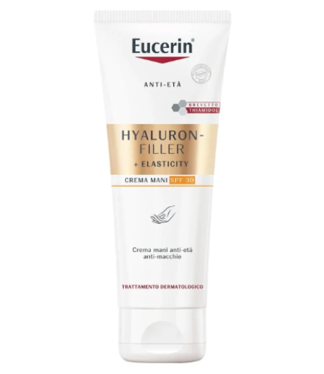 Eucerin Hyaluron Filler Elasticity Crema Mani Antietà e Anti-Macchie Spf30 75 ml Eucerin Hyaluron Filler Elasticity Crema Mani Antietà e Anti-Macchie Spf30 75 ml