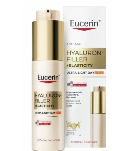 Eucerin Hyaluron Filler+ Elasticity Fluido Giorno Ultra-Leggero SPF50 50ml