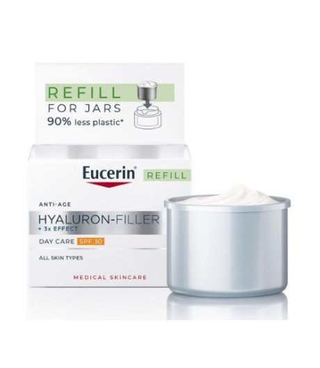 Eucerin Hyaluron-Filler +3x Effect Crema Giorno Protezione 30 Ricarica