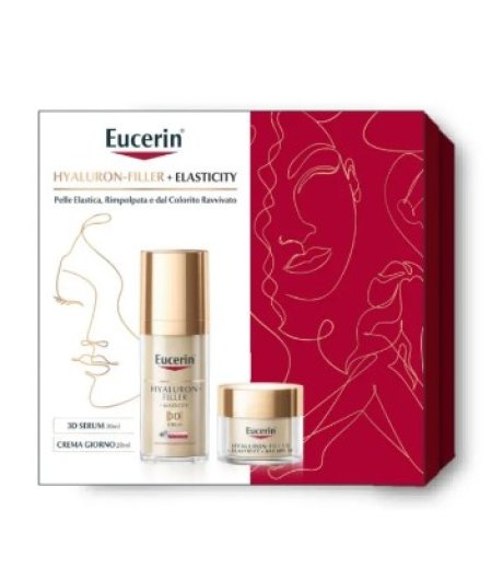 Eucerin Cofanetto di Natale Hyaluron-Filler + Elasticity Siero 30ml & Crema Giorno 20ml