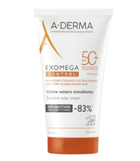 A-Derma EXOMEGA CONTROL Crema Solare Emolliente Protezione50