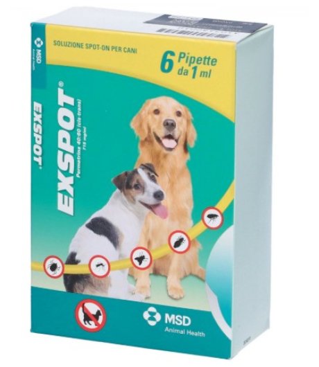 Exspot Spot-On Antiparassitario per cani 6 pipette 1 ml