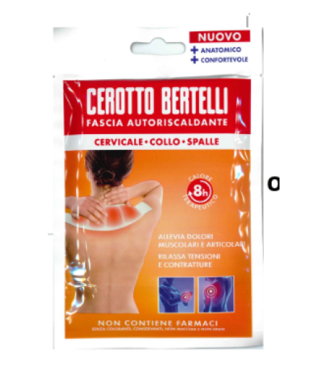 Cerotto Bertelli Fascia Autoriscaldante Cervicale Collo Spalla