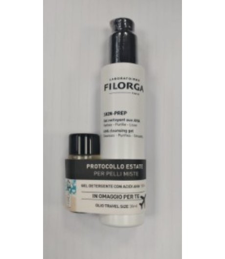 Filorga Skin Prep Gel Detergente con Acidi AHA 150 ml + Olio Sublimatore 30 ml