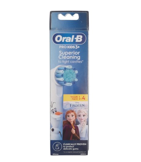 ORAL-B Testine di Ricambio spazzolino elettrico Frozen - 4 pezzi