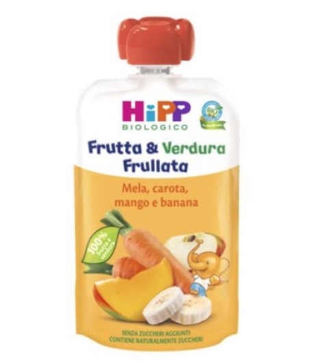 HIPP Bio Frutta & Verdura con Mela Carota Mango e Banana 90 grammi