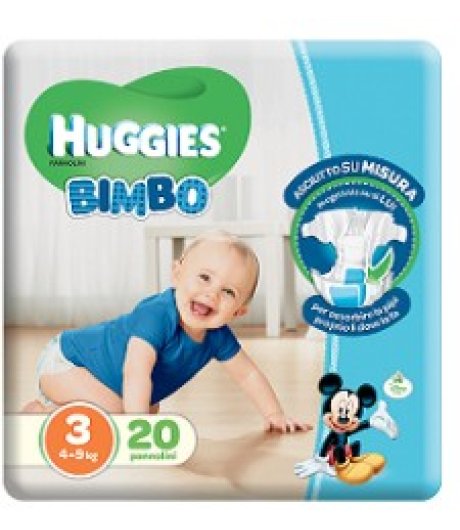 Huggies Base Boy 20 pannolini Taglia 3 4-9kg