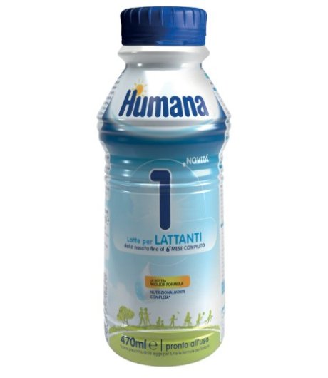 HUMANA 1 Latte per lattanti dalla nascita al 6° mese compiuto 5HMO Liquido 470ml