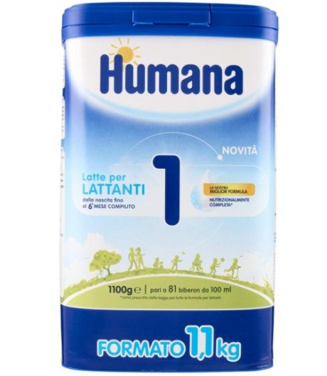Humana 1 Latte in polvere per Lattanti dalla nascita al 6° mese 1100 grammi