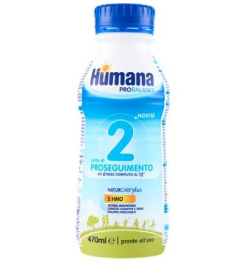 HUMANA 2 Latte di Proseguimento Dal 6° al 12° mese liquido bottiglia da 470ml