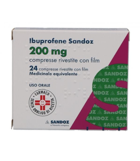 Ibuprofene 200mg 24 compresse Sandoz
