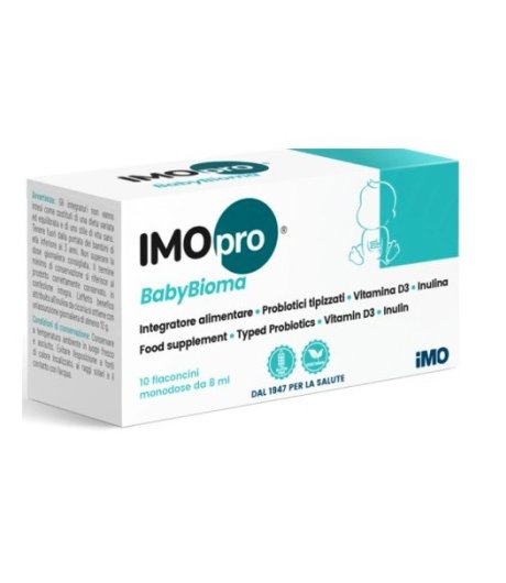 IMOpro Babybioma Integratore DI Probiotici 10 flaconcini Da 8ml
