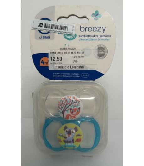 J BIMBI BFREE BREZY Succhietto Ultra-Ventilato 4+Mesi 2pz J BIMBI BFREE BREZY Succhietto Ultra-Ventilato 4+Mesi 2pz