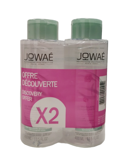 Jowae Duo Acqua Micellare Struccante Viso e Occhi 2 Flaconi 400+400 ml