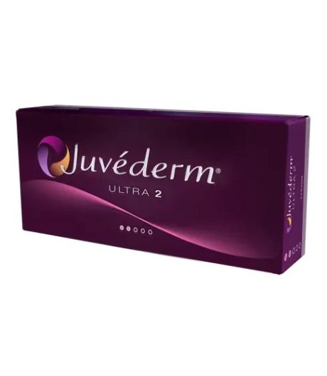 Juvederm Ultra 2 Filler 2 Siringhe da 0,55 ml + 2 Aghi - Per Rughe Contorno Occhi e Labbra