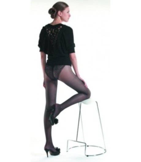KAMILA PRETTY 70 Collant con Slip in pizzo Colore Nero Taglia 4