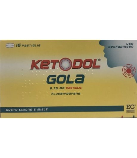 Ketodol Gola 16 pastiglie gusto limone e miele