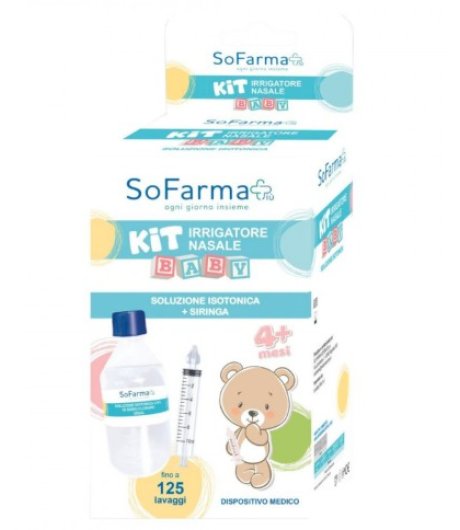 KIT BABY IRRIGATORE NASALE CON SOLUZIONE FISIOLOGICA SOFARMAPIU'