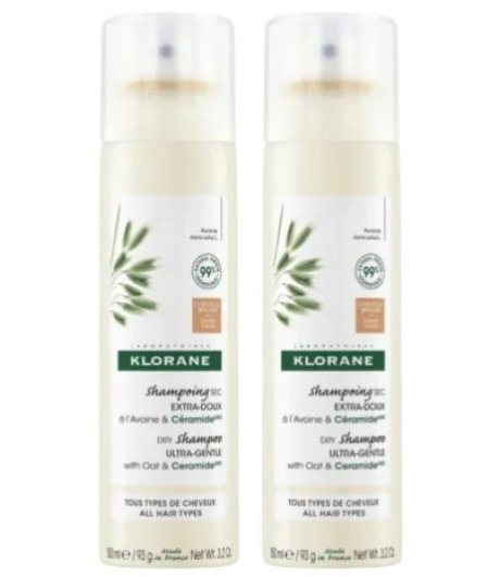 Klorane Confezione Doppia Shampoo Secco Extra-delicato all'Avena & Ceramide 150ml+150ml Klorane Confezione Doppia Shampoo Secco Extra-delicato all'Avena & Ceramide 150ml+150ml