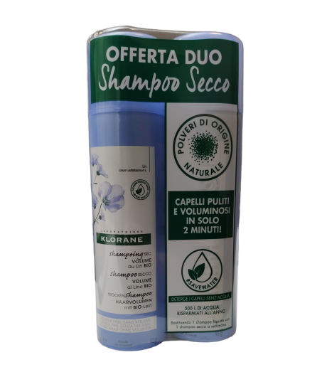 Klorane Duo Shampoo Secco Lino