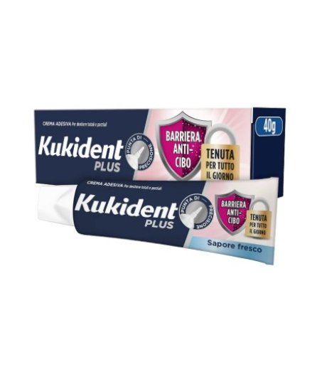 Kukident Plus - Barriera anti-cibo sapore fresco